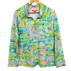 Lilly Pulitzer Honda Classic Skipper Popover Jacket Pullover Size Large Sold Out